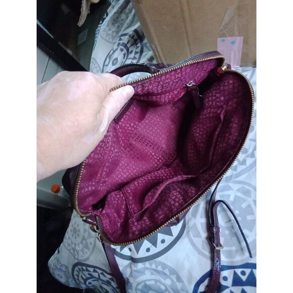 Kate Spade RN 01022760 Burgundy Red Satchel Crossbody Shoulder Bag - Picture 6 of 10